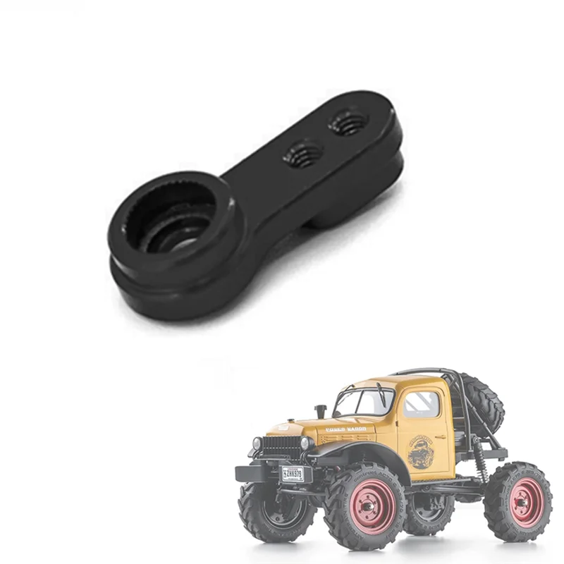 Metal Servo Arm Servo Horn for FMS FCX24 1/24 RC Crawler Car Upgrade Parts Spare Accessories,Black