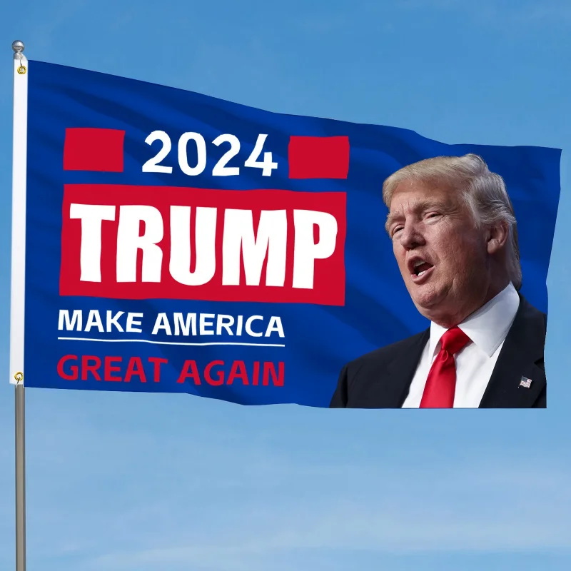

1pc,Trump 2024 Flag 3x5 Ft Indoor Outdoor Decoration Banner Double Sided Heavy Duty Banners With 2 Brass Grommets Fade Resistant