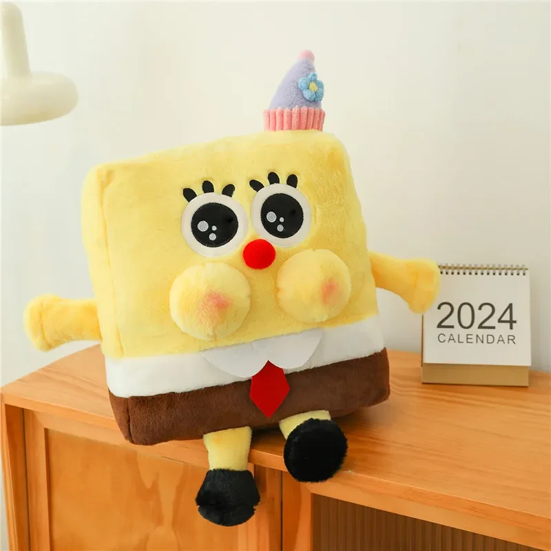 Jouets en peluche Bob l'éponge de grande taille pour enfants, kkStar, Eugene H. Krabs, Gary l'escargot, poupées, oreiller, décorations de chambre, cadeau d'anniversaire