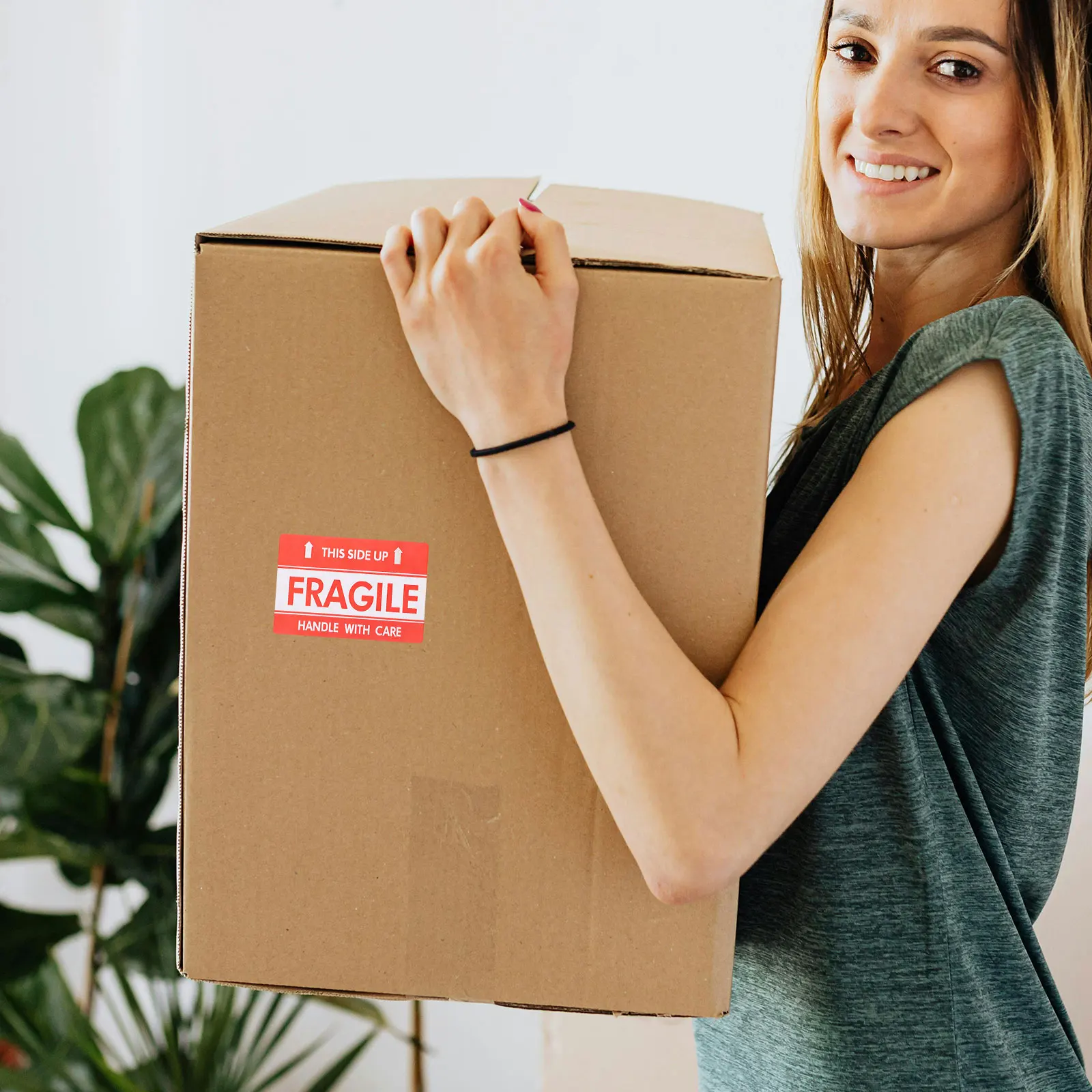 

Fragile Shipping Warning Labels Adhesive Care Paper Shipping Boxes Warning Labels Self adhesive Waterproof Packaging