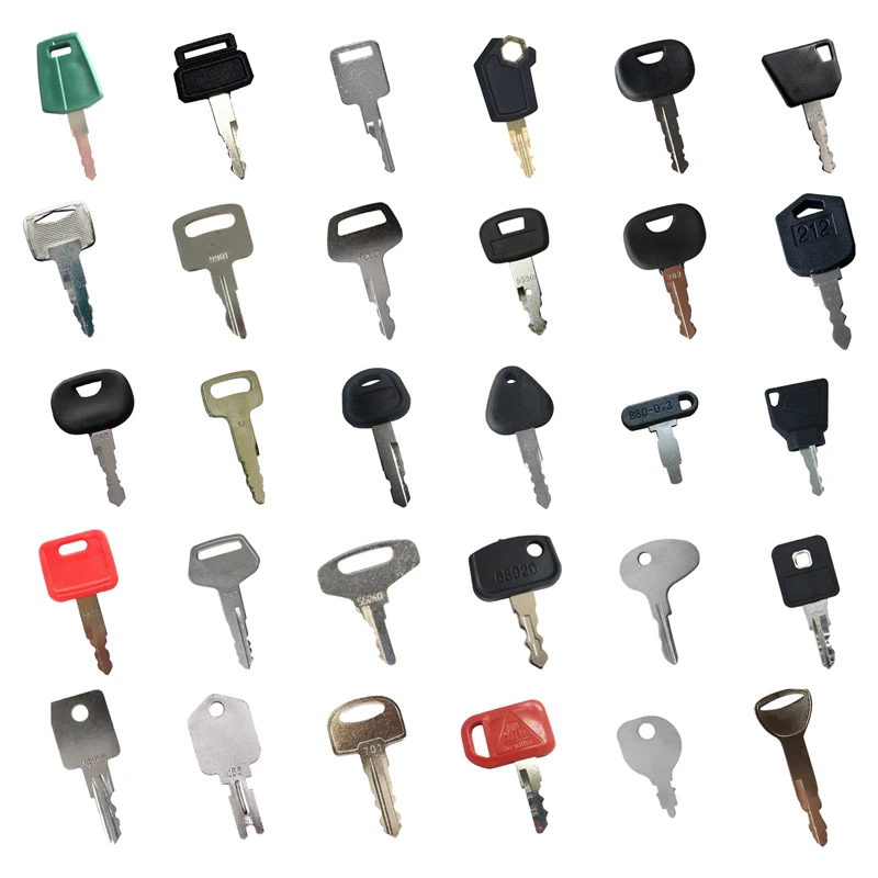 30 Pcs Ignition Heavy Equipment Key C001 777 D200 D250 14607 606 212 961 5P8500 14685 202 H800 Compatible with ​Volvo loaders