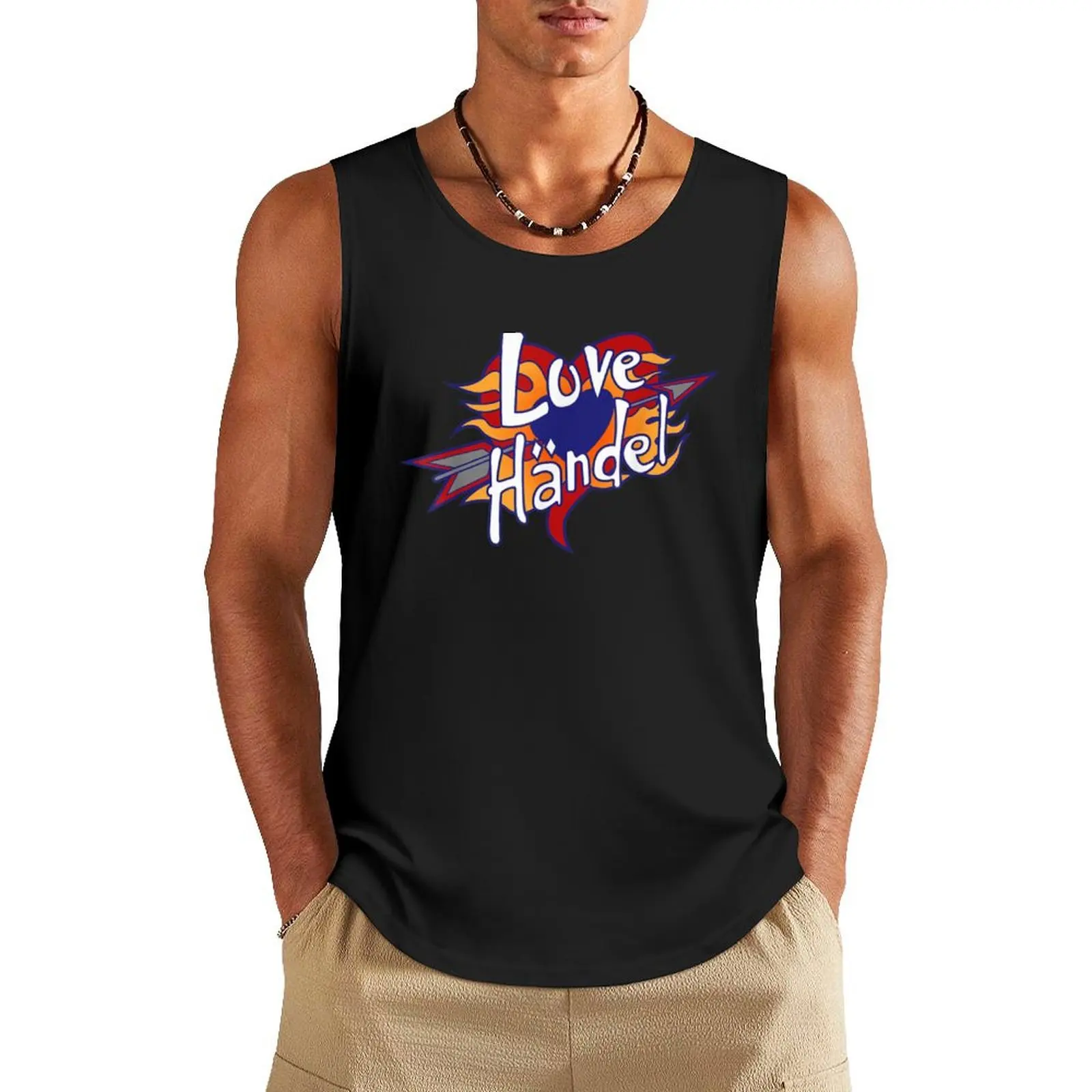 

Love Handle Tank Top T-shirt male Men's sleeveless t-shirt
