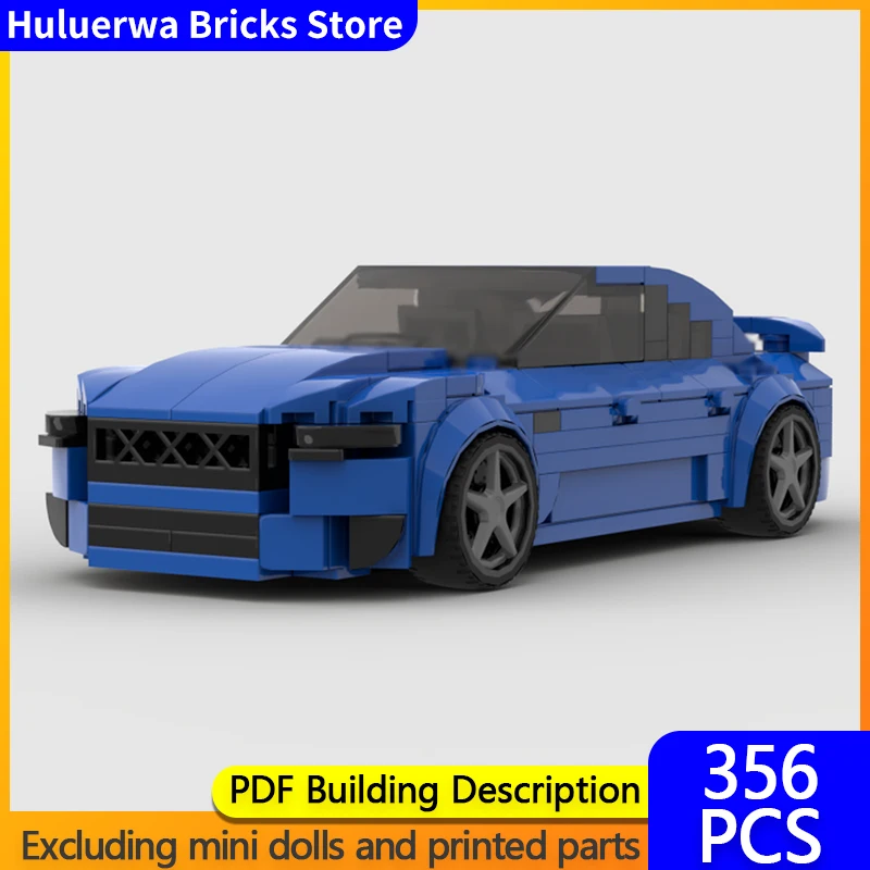 

Модель городской автомобиль MOC, строительные кирпичи XR8, высокопроизводительный мускулистый седан, модульная технология, детские праздничные подарки, сборный игрушечный костюм