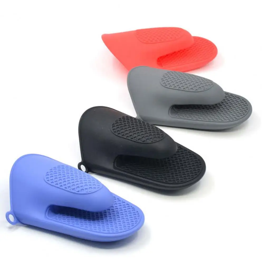 Hand Clip Thickened Lengthening Design Heat Insulation Clip  Pot Holder and Potholder Kitchen Silicone Microwave Mitten