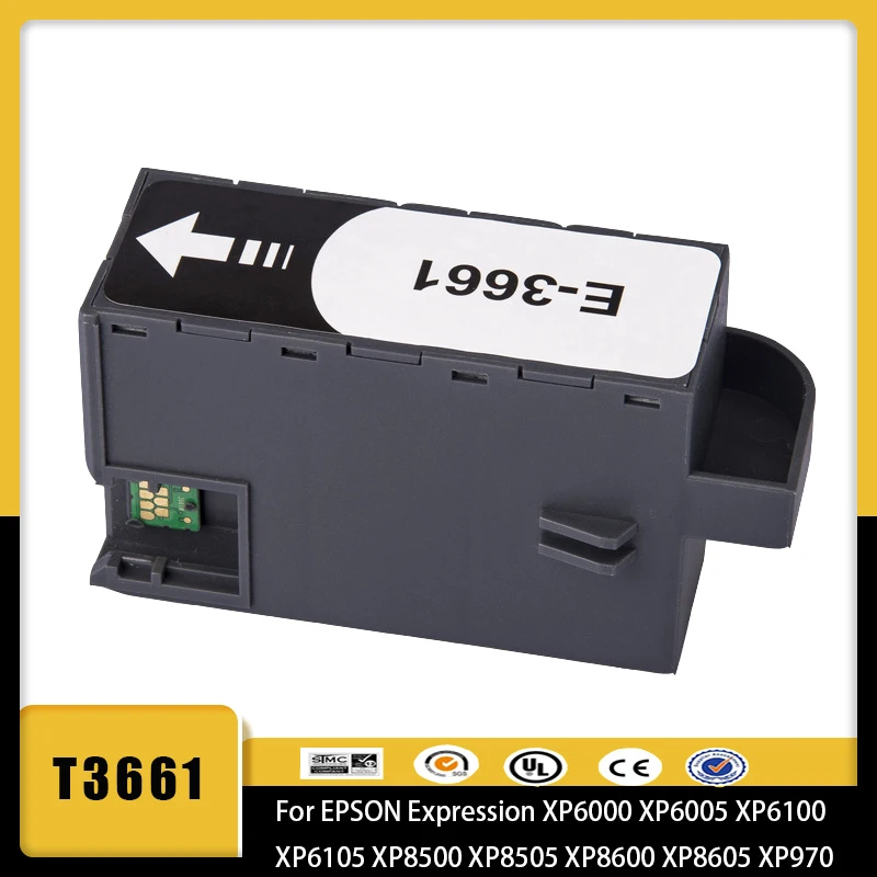 

T3661 C13T366100 EPMB1 Ink Maintenance Box for EPSON XP-6000 XP-6100 XP-6005 XP-6105 XP-8500 XP-8600 EP-879AB EP-M552T Printers