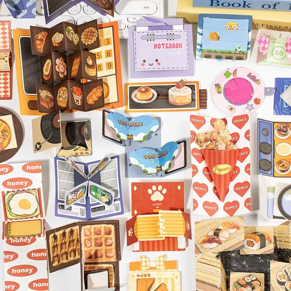 Creative No Cutting Required Creative Handmade Book 3D DIY Multicolor DIY Quiet Book 16 Types 20 Pages Children's Scrapbook DIY