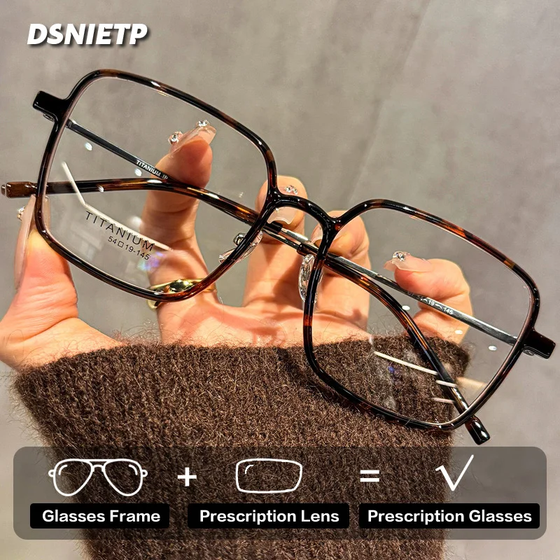ISLINO Fashion Square Customizable Reading Prescription Glasses Women’s Anti Blue Light Progressive Photochromic Myopia Eyewear