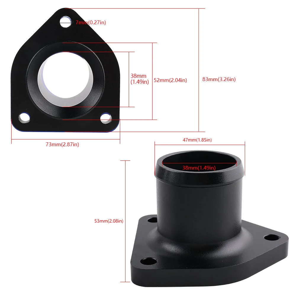 Automotive Retrofit Thermostat Housing Aluminum Thermostat Housing for 99-03 Ford Powerstroke 7.3L