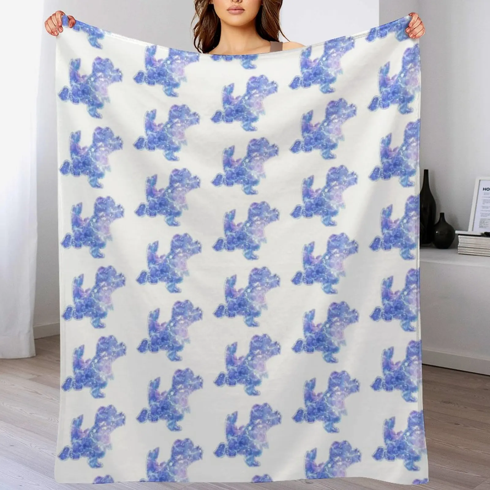 

Totodile Throw Blanket Portable Lightweight Blanket for Travel Camping