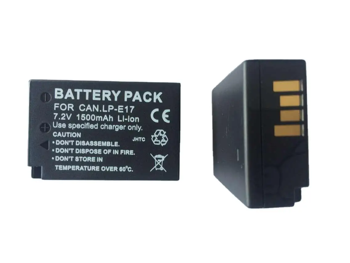 1500mAh LPE17 LP E17 LP-E17 Battery for Canon EOS RP, Rebel SL2, SL3, T6i, T6s, T7i, M3, M5, M6 800D 8000D Kiss X8i Cameras