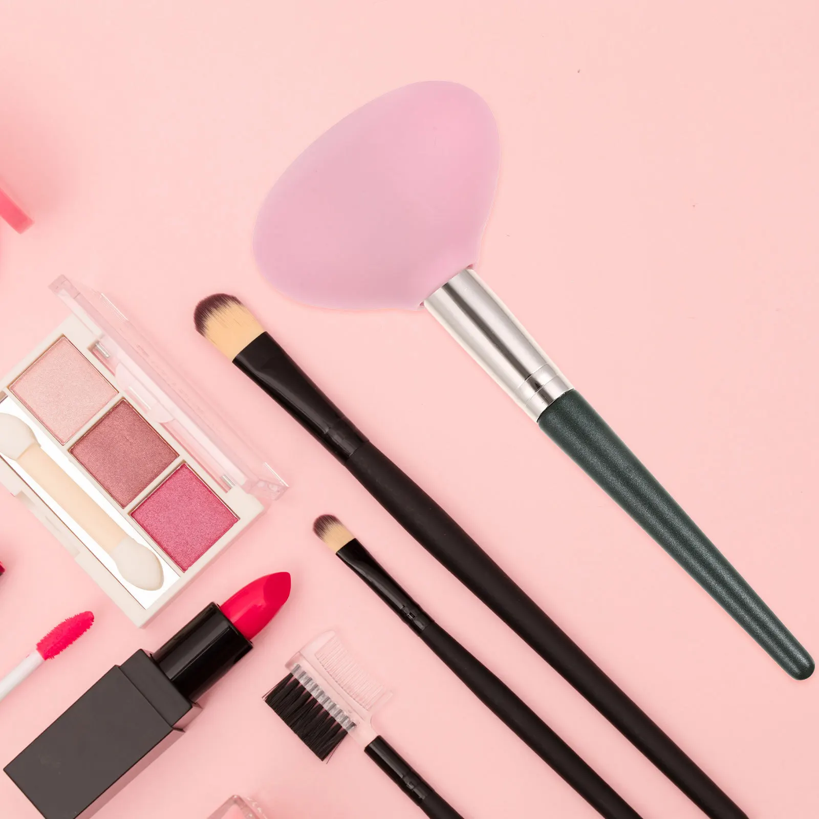 

2 pcs Silicone Makeup Brush Cover Waterproof Dust-Proof Travel Holder For Cosmetics Brushes Durable Bristle Protector