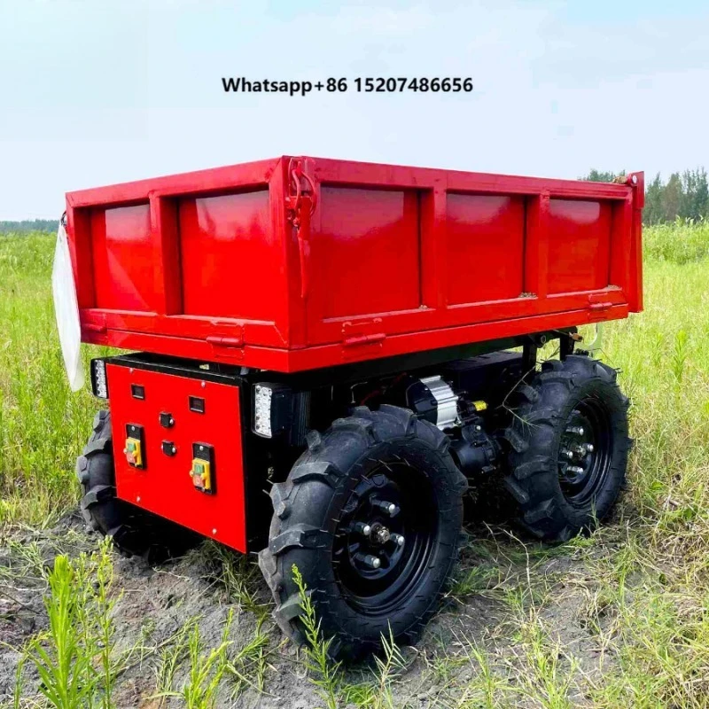 500kg Electric Stainless Steel Cargo Trolley Cart for Shopping