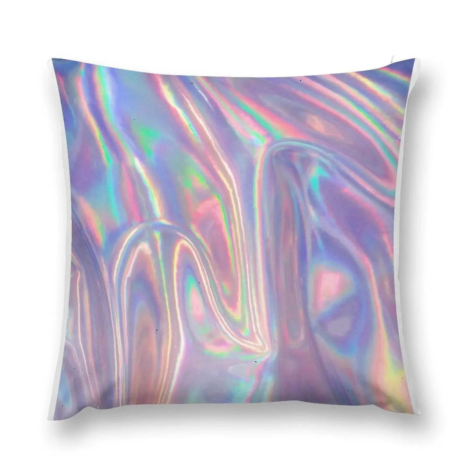 Holographic waves in purple Throw Pillow pillowcases for sofa cushions Decorative Sofa Cushions Christmas Covers pillow