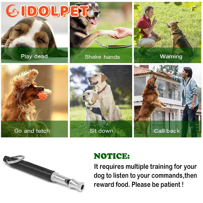 Dog Whistle,Ultrasonic Dog Whistle Training to Stop Barking for Dogs, Recall Training, Adjustable Training Silent Dog Whistle