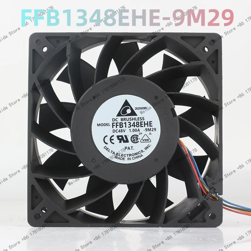 12.7CM Delta DC48V 1.00A  4-wire Violent PWM converter 127X127X38MM Large air volume FFB1348EHE cooling fan 12738