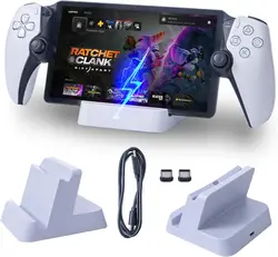 For PS5 Portal Remote Player, PS Portal Charging Dock with Metal Base, PS5 Portable Accessories Stand Charger Station