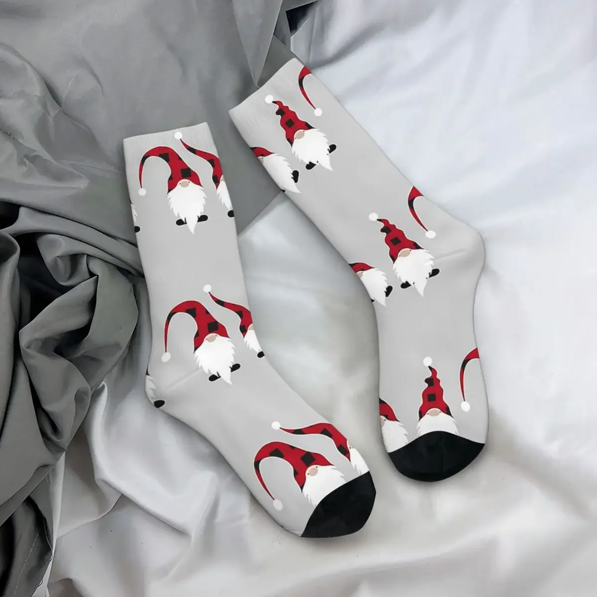 Calcetines de gnomos de Navidad para hombre y mujer, medias de alta calidad, calcetines largos para todas las estaciones, accesorios para regalos, Harajuku