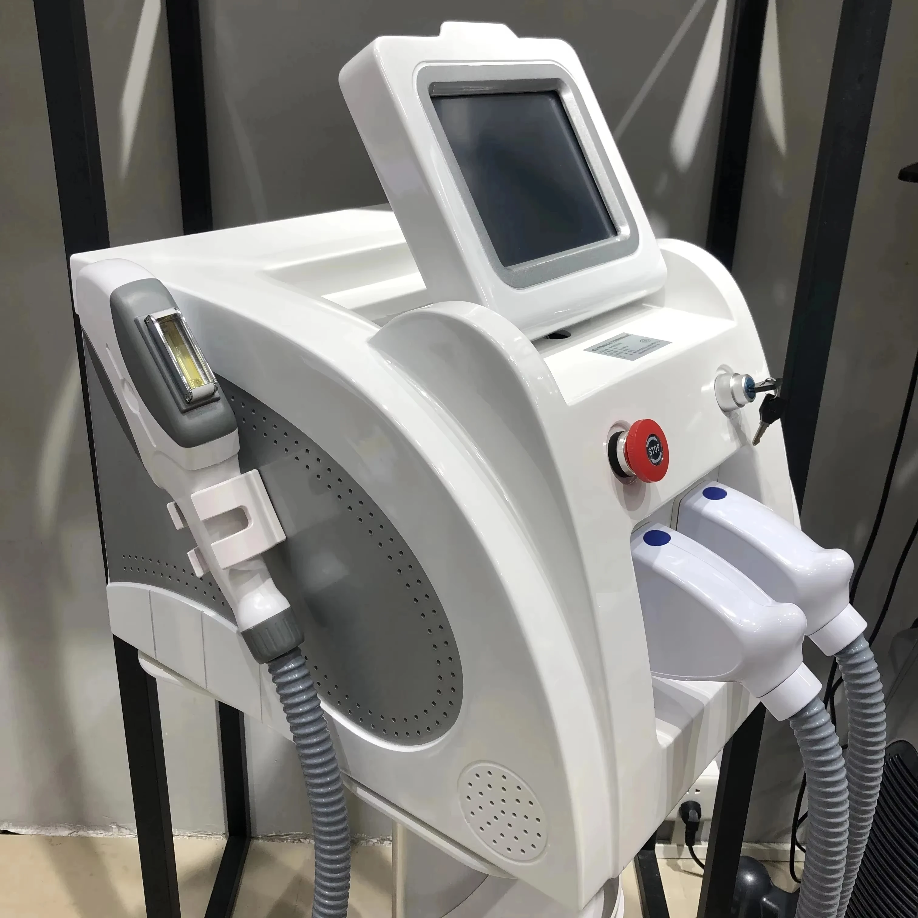 Macchina per la depilazione IPL OPT L-aser ND YAG Rimozione del tatuaggio Laser per capelli 2025 Laser portatile 2 in 1 Macchina per la rimozione del tatuaggio Nd Yag