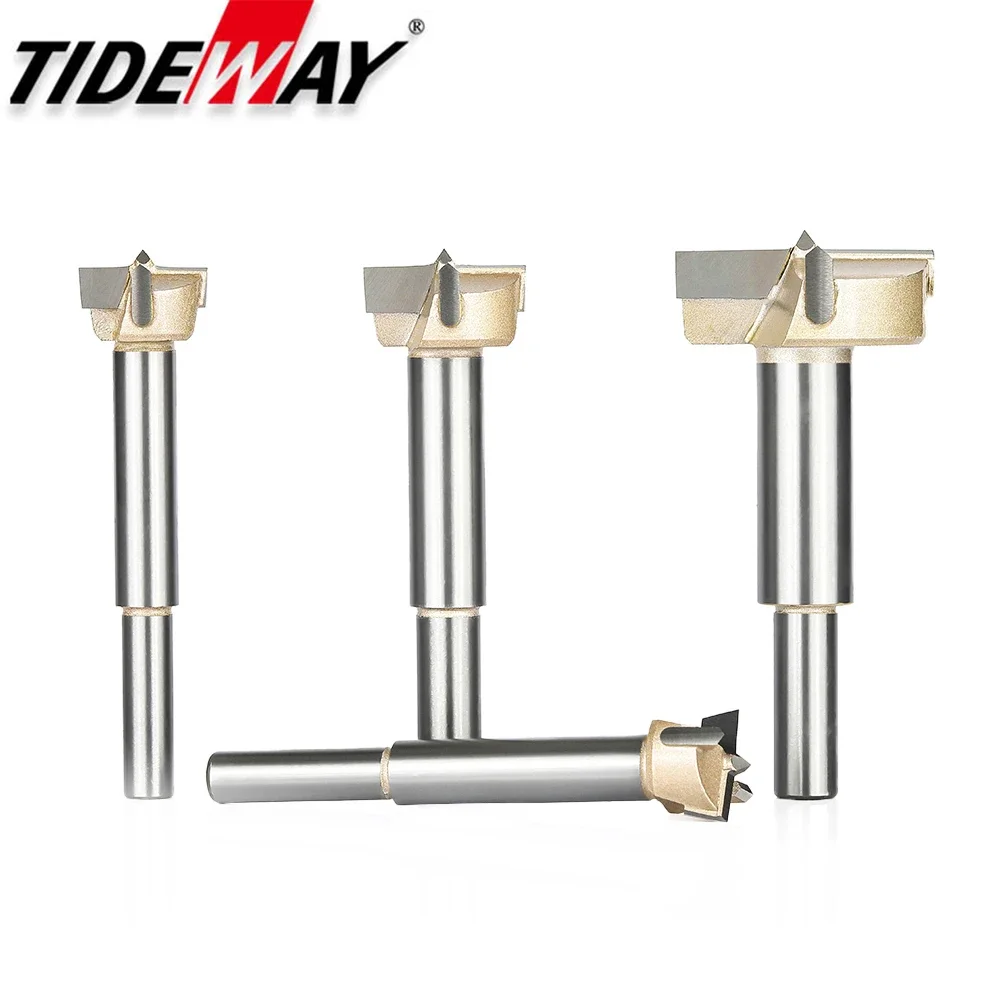 Tideway 1pcs Forstner Tips Woodworking Tools Set Wood Boring Drill Bits Self Centering Tungsten Carbide Hole Saw Cutter