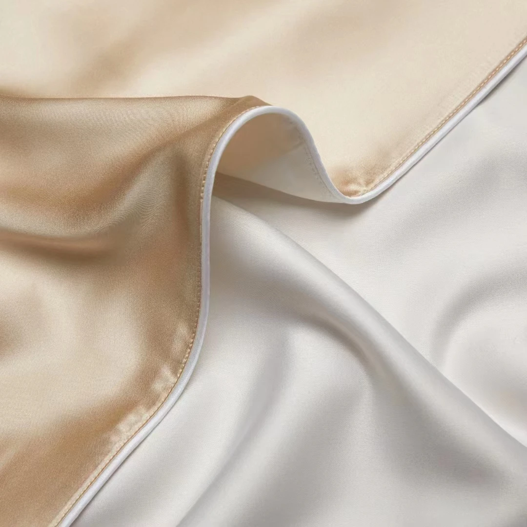100% Mulberry Silk Charmeuse Silk Pillowcase With Lyocell underside for Hair and Skin 1pc Envelope Closure
