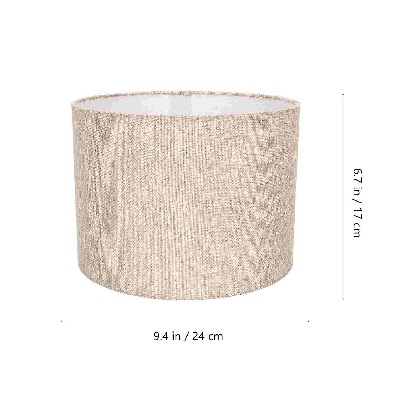 Lampshade Light Covers Ceiling Decor Metal Shades Fabric Small Chandelier Linen Vintage