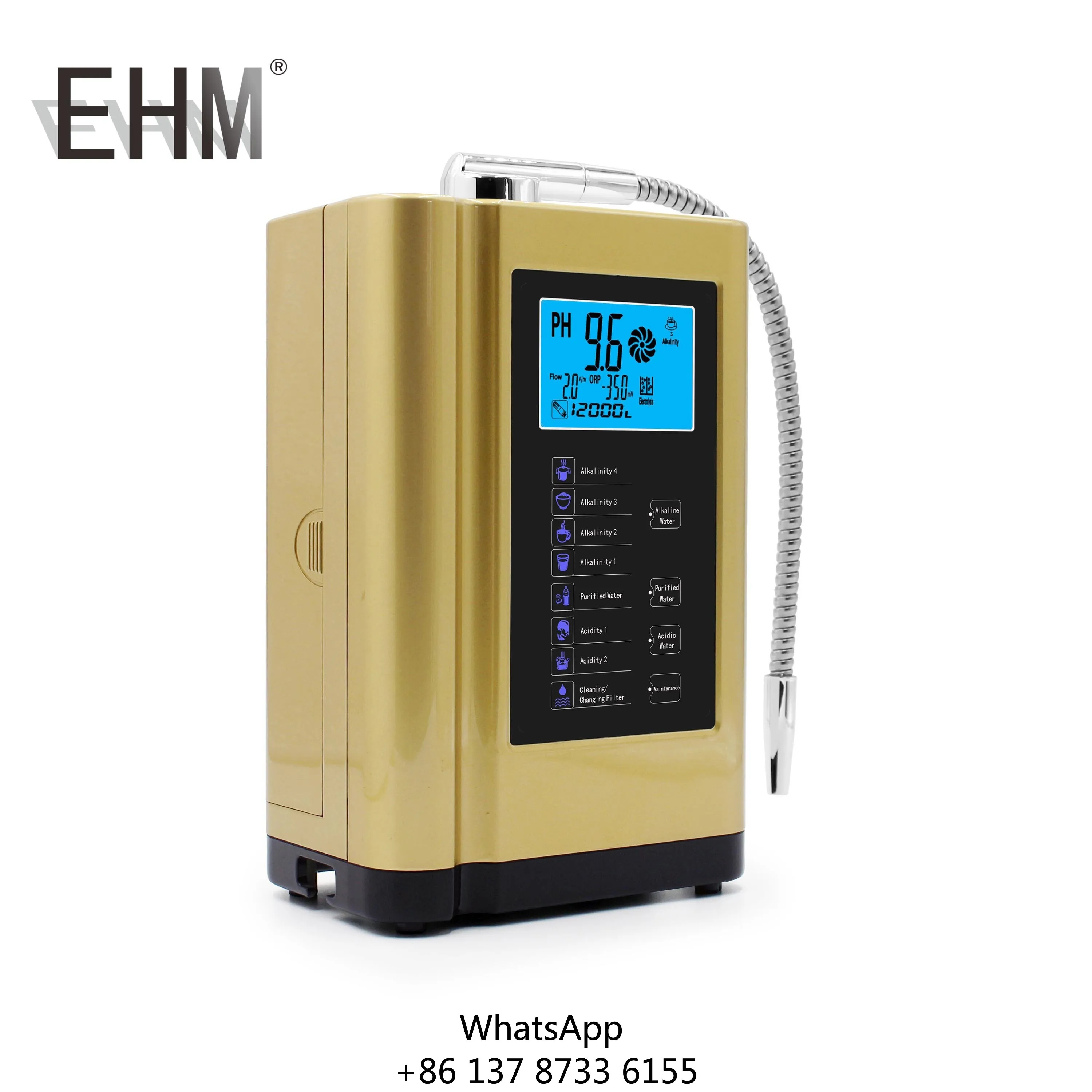 

EHM Alkalize Water Ionizer Alkaline Ionized Water Produced Machine