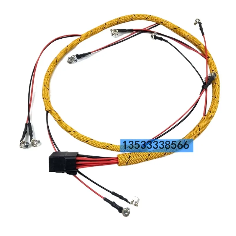 Applicable to for Caterpillar E320D E323D fuel injector harness C6.4 engine fuel injector harness excavator accessories