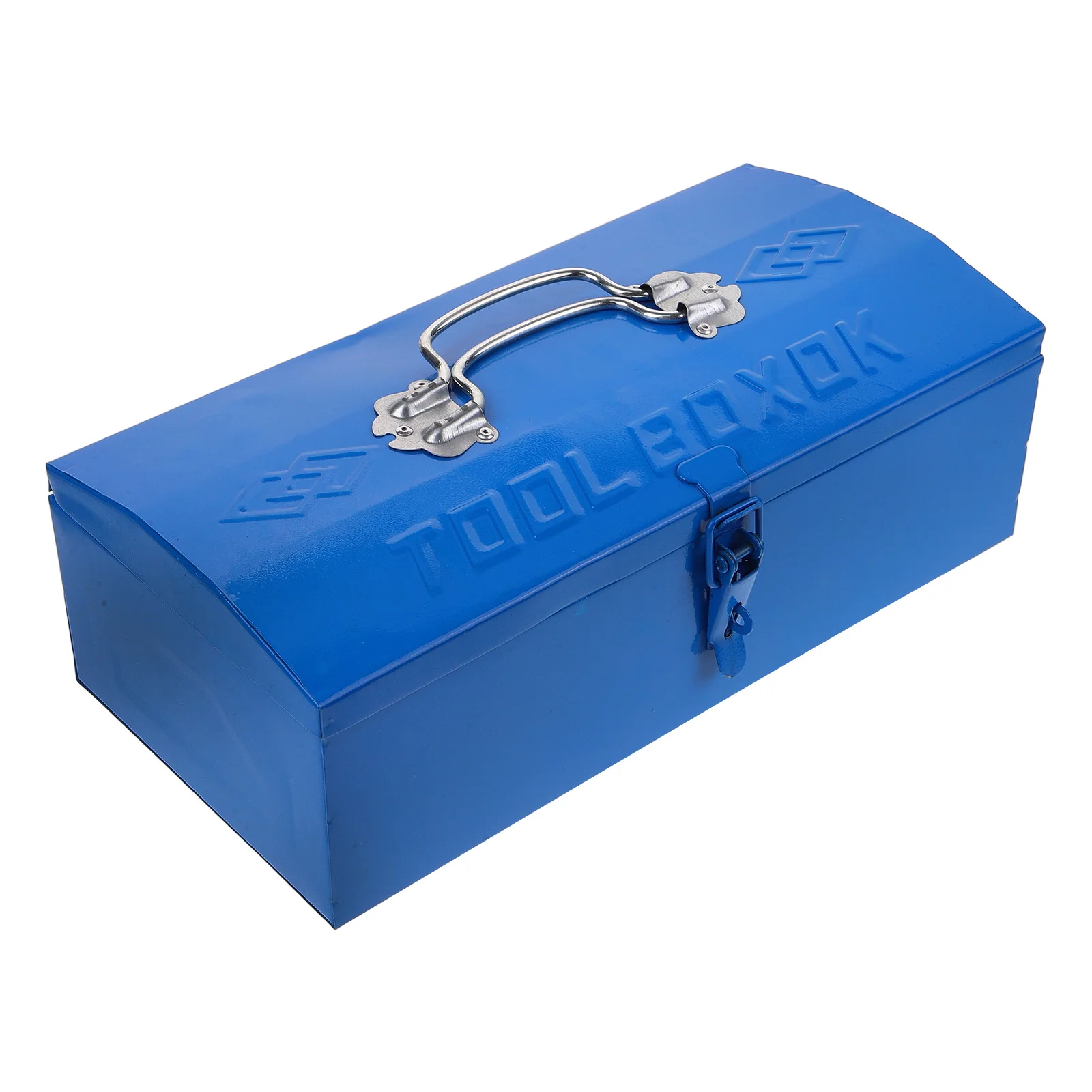 

Toolbox Small Tool Case Blue Single Layer Heavy Duty Handheld Portable Storage Box For Tools Hardware Repair Use