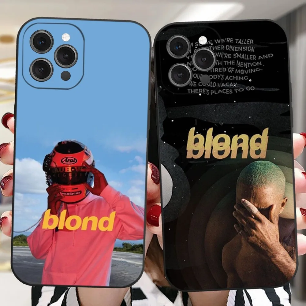 F-Frank Singer Ocean Blonde Phone Case For iPhone 15,14,13,12,11 Plus,Pro,Max,XR,XS,X,7,8 Plus,SE,Mini Silicone Soft