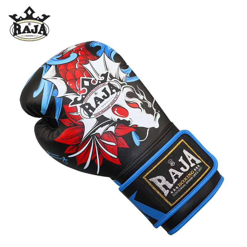 Raja Boxing Gloves Professional Adult Microfiber Arowana Maui Thai Kickboxing MMA Sparring Punching Heavy Bag Training Mitts