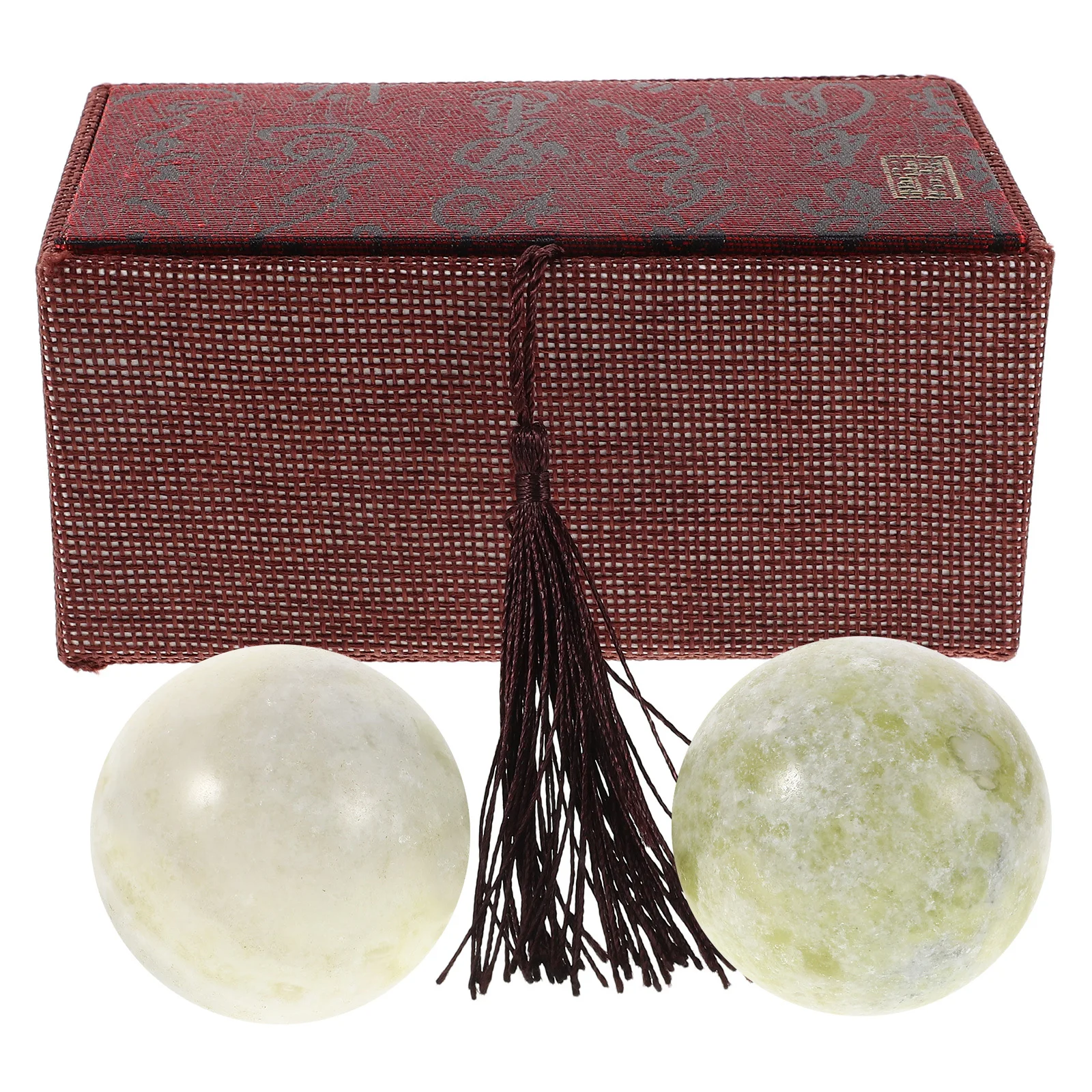 

1 Set Marble Baoding Balls Natural Stone Hand Exercise Massage Ball For Stress Relief Relaxation Elderly Therapy