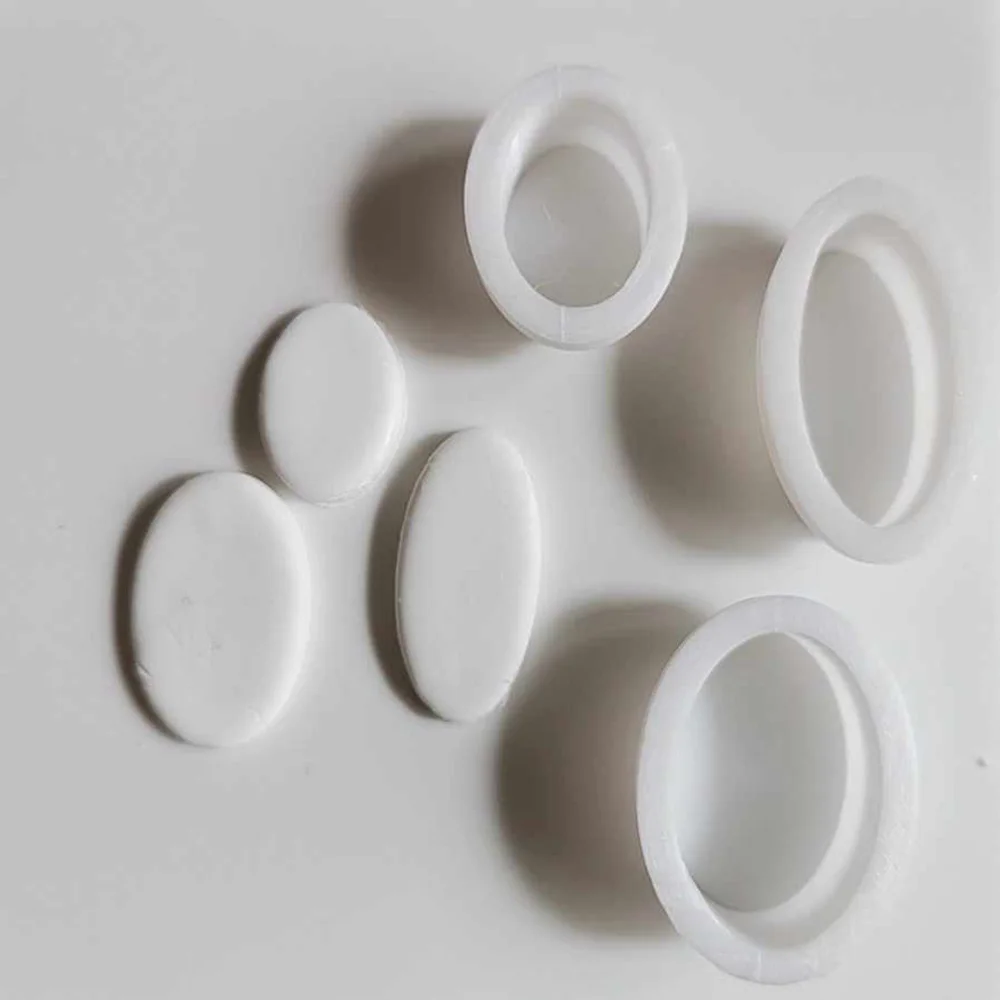 3 Size Simple Style Geometric Oval Shape Polymer Clay Cutters Clay Molds For DIY Earrings Necklace Making