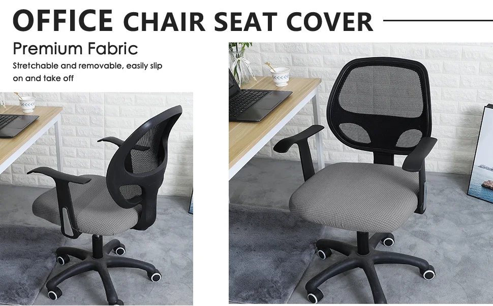 Wasserdicht Büro Computer Sitz Schutz Elastizität Split Sitz Abdeckung Universal Büro Anti-staub Abdeckung Verdicken Stuhl Abdeckung 1PC – Detail 3
