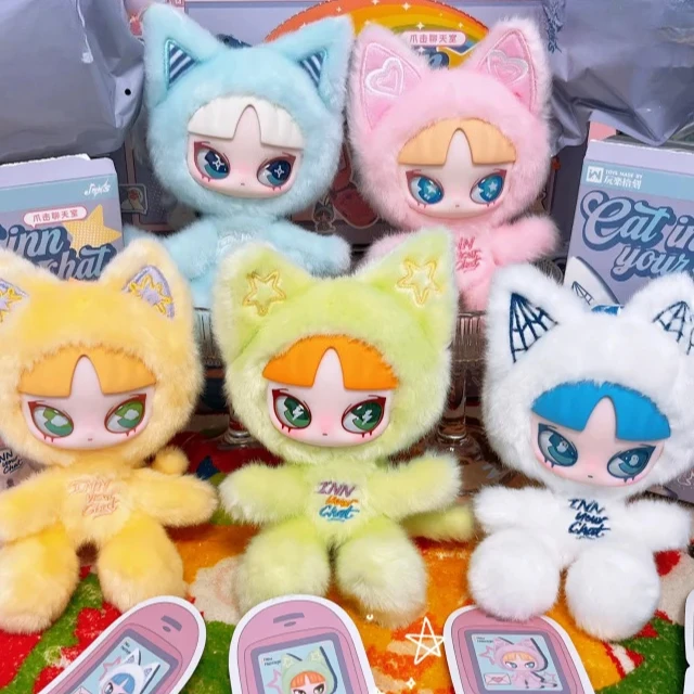 New INN Cat Inn Your Chat Blind Box Cute Vinyl Anime Doll Mystery Box Keychain Action Figure Collection Model Gift Surprise Bag