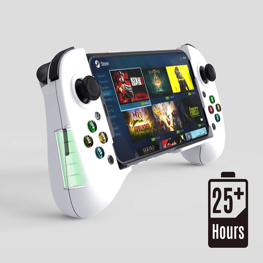 Programmable BT5 Mobile Game Controller; retractable design; compatible with IOS/Android/Rainway/Xbox/Steam Link/Nvidia Geforce