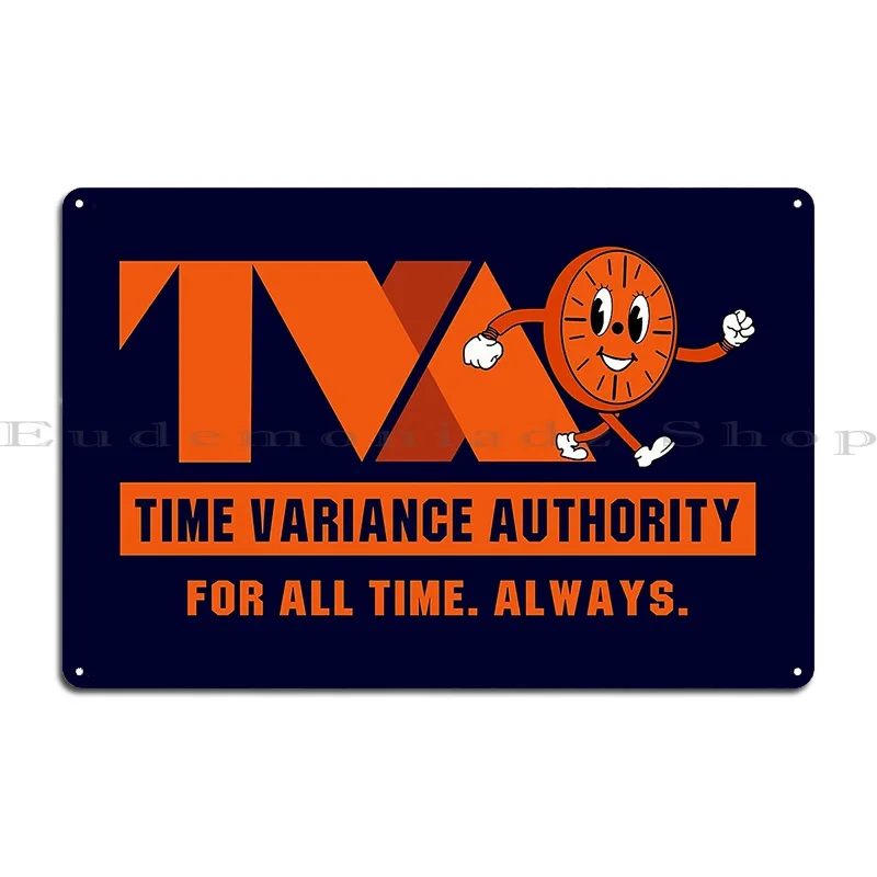 Tva Time Variance Authority Miss Minutes Metal Plaque Poster Design Wall Cave Pub Kitchen Personalized Tin Sign Poster