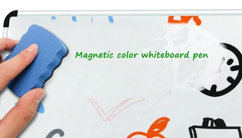 12Colors School Classroom Whiteboard Pen Dry White Board Markers Built In Eraser Student Children's Drawing Pen Stationery