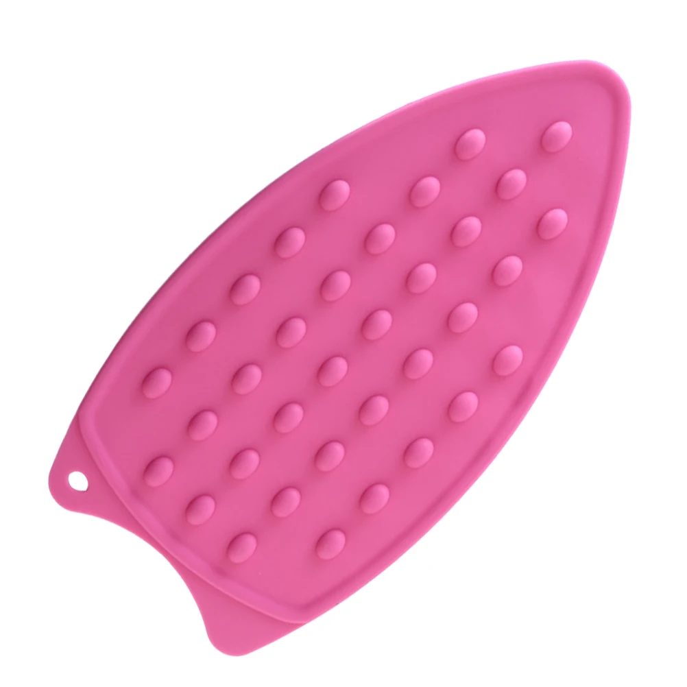 

2pcs Food Grade Silicone Iron Hot Protection Rest Mat Heat Resistant Non-Stick Insulation Pad For Flat Iron Anti-Slip Dots