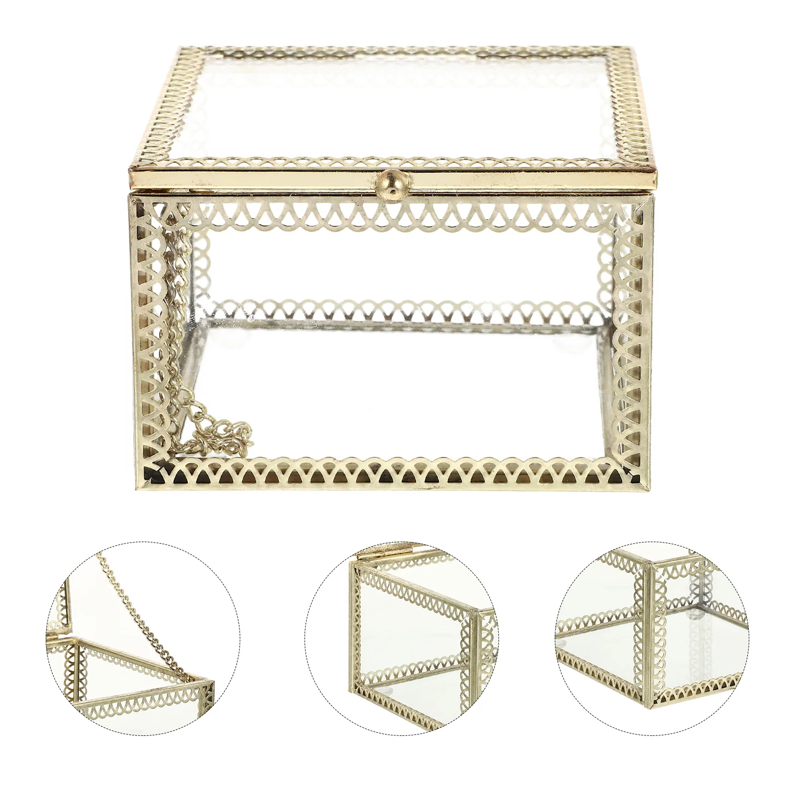 Geometrical Shaped Jewelry Organizer Exquisite Craftsmanship Long Service Life Desktop Adornment Gift for Friends