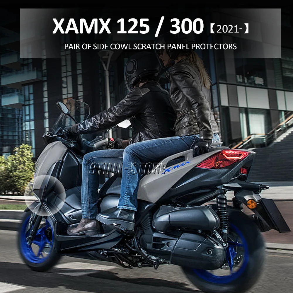 Plaque de protection latérale pour Yamaha XMAX125 XMAX 2021 x-max 2022, accessoires de moto, résistant aux rayures, nouveau, 125, 300