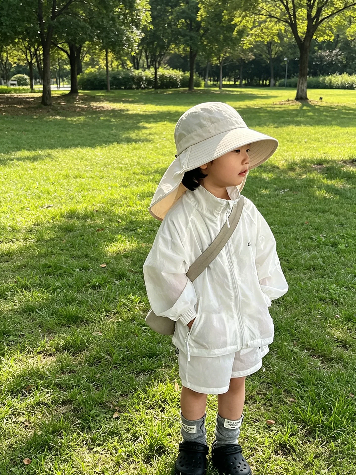 boys-summer-outfit-set-breathable-uv-protection-wide-thin-short-pants-baby-fashionable-korean-style-clothing-school-gift