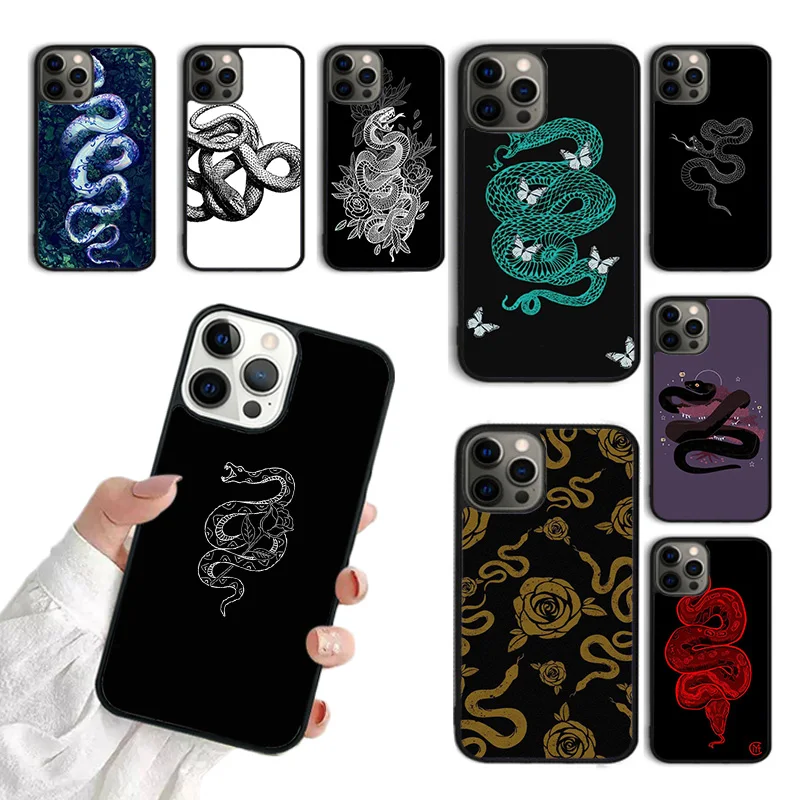 Snake Drawing Art Phone Case For iPhone 15 16 SE2020 11 12 13 14 Pro Max Mini Cover For iPhone Max 6 7 8 Plus coque Fundas