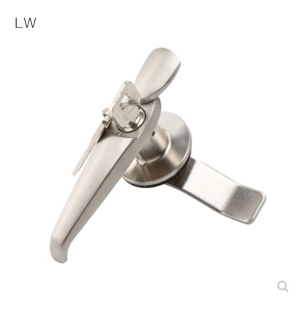 Ms308-3 stainless steel lock with waterproof cover outdoor handle lock distribution cabinet handle lock stainless steel 304 mate