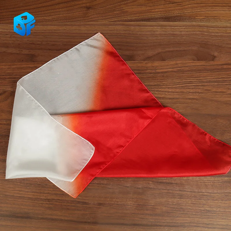 45cm 60cm Red and white zebra 100% Silk Close Up Stage Show Ending Tricks Appearing Illusion Gimmick Mentalism Props
