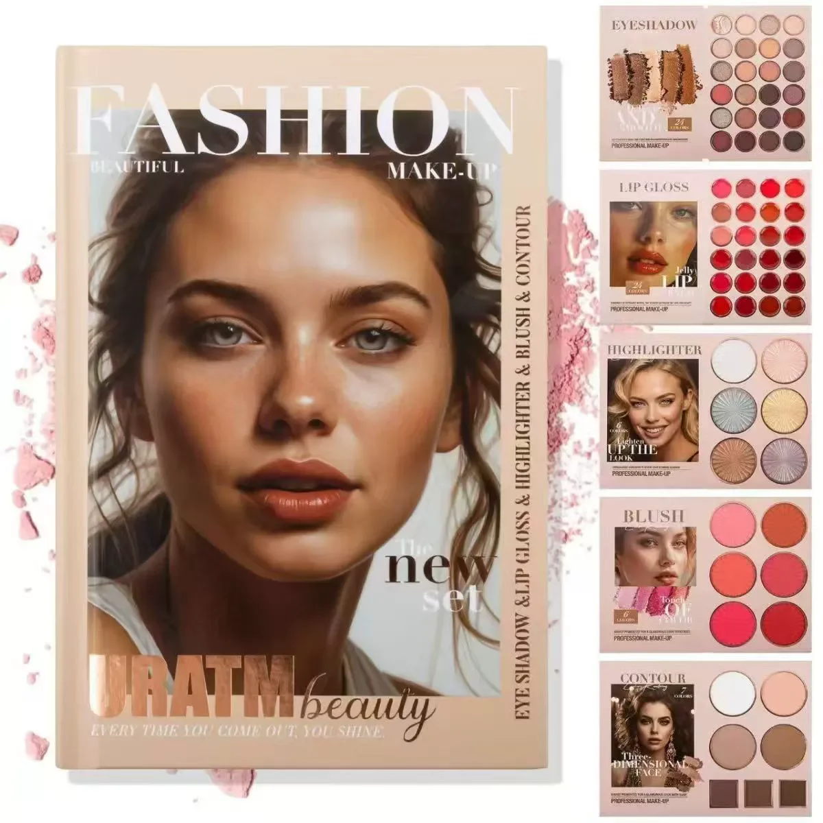 67-Color Multi-Layered Beauty Book Palette a Makeup Book That Combines Blush Contouring and Highlighter Rich Colors