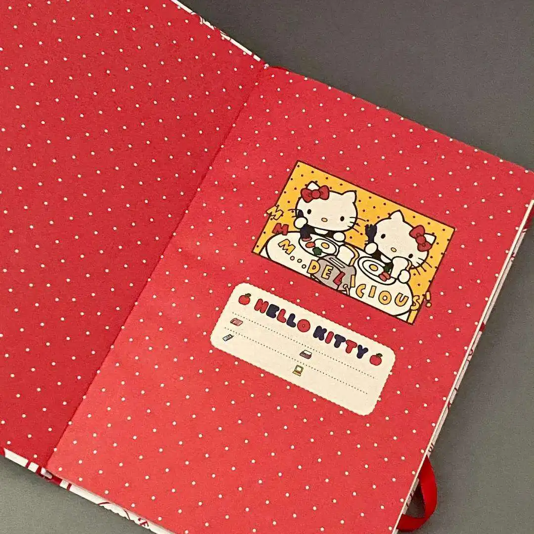 Cute Hello Kitty A5 Notebook High Value Girlish Heart Cartoon Diary Book Kawaii Hand Account Notepad Perfect view 4