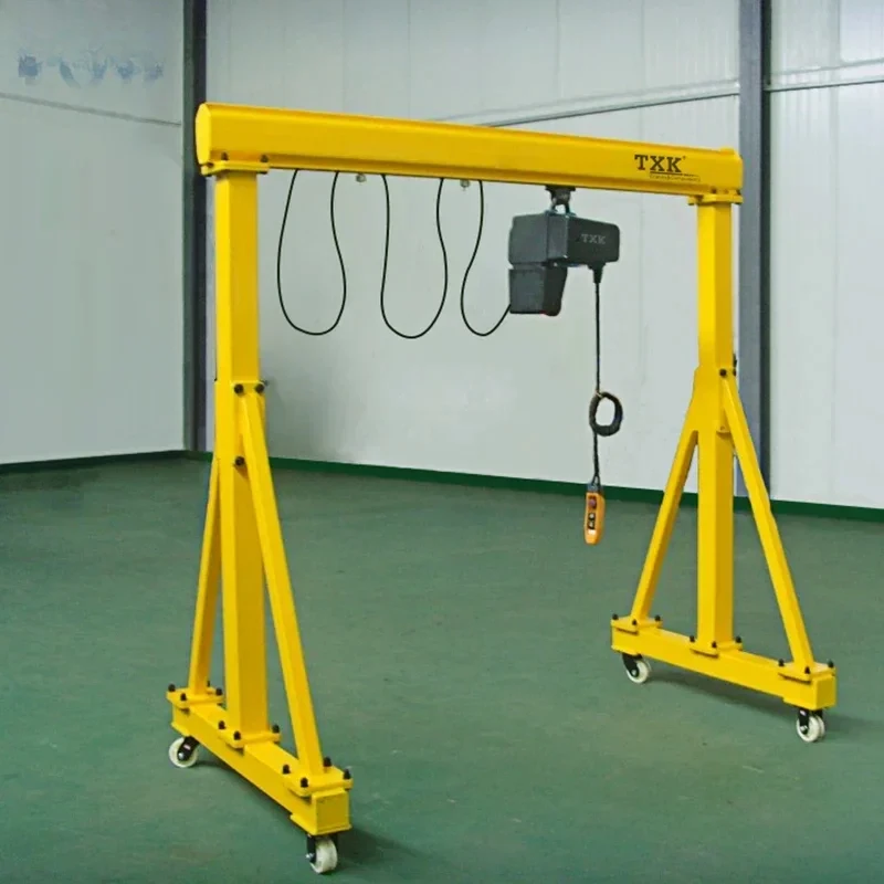 TXK 1 ton mobile small manual gantry Crane made in China