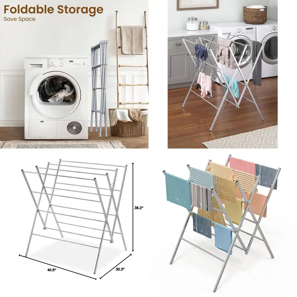 

Большая металлическая сушилка для посуды серебристого цвета