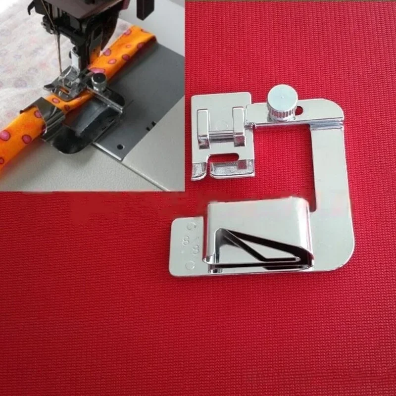 3pcs Household Multi-functional Electric Sewing Machine 4/8 6/8 8/8mm Wrap Edge Roll Edge Press Foot 6290 Sewing Accessories