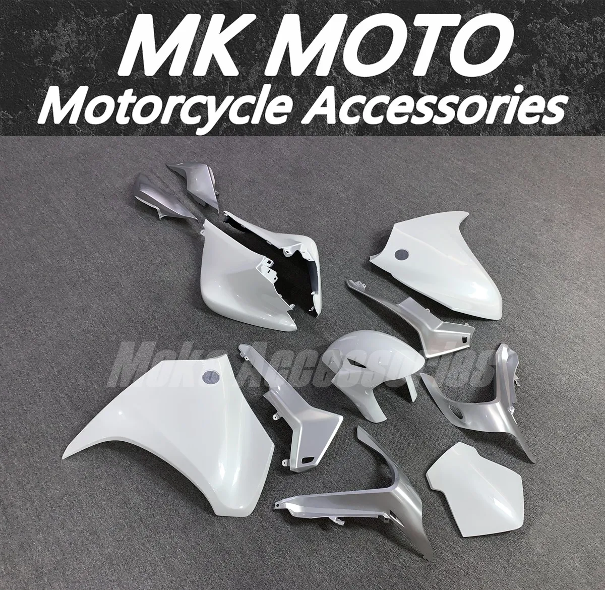 Motorcycle Fairings Kit Fit For Vfr1200  2010 2011 2012 2013 Bodywork Set High Quality ABS Injection NEW White Silver